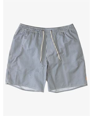 Quiksilver Deck Stripe Volleys Shorts - Blue