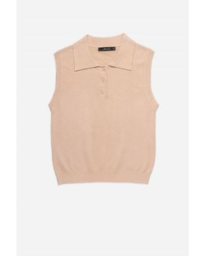DELUC Cassio Knit Top - White