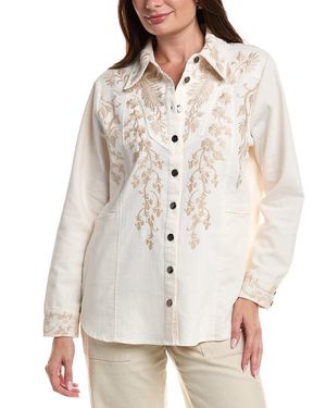 Johnny Was Western Seamed Jacket - Natural