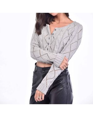 Et Clet Sweetheart Sweater - Gray
