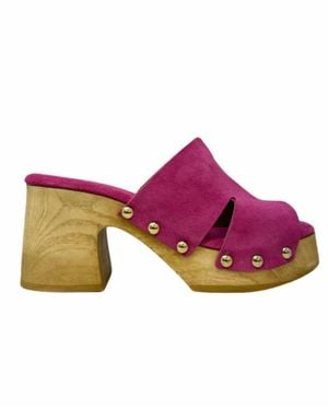 Shu Shop Florence Clog Sandals - Pink