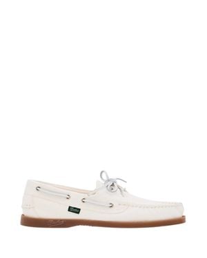 Paraboot Barth Leather Loafers With Durable Rubber Sole - White