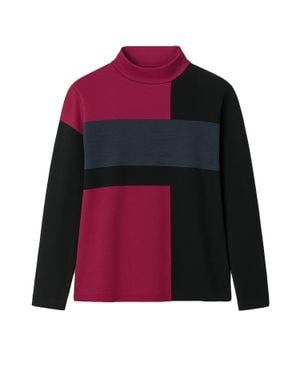 J'Envie/Eli Zurich Colorblock Sweater - Red
