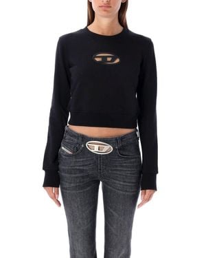 DIESEL F-Slimmy-Od Cropped Long-Sleeve Top - Black