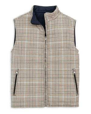 Scott Barber Reversible Houndstooth Vest - Gray