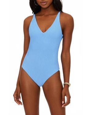 Beach Riot Reese Scoop Neck One Piece - Blue