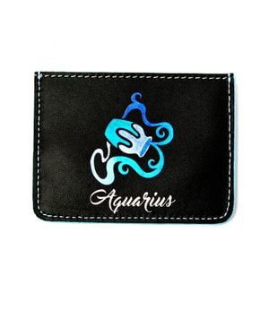 Emm Kuo Horoscope Aquarius Cardholder - Black