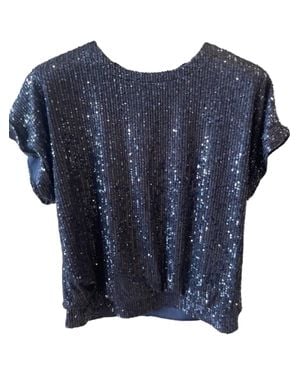 FRANK LYMAN Glamorous Sequin Top - Blue