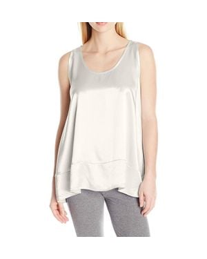 PJ Harlow Natalie Satin Tank - White