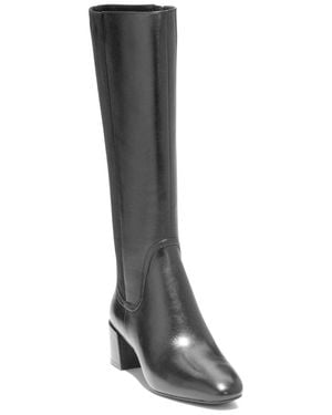 Cole Haan Go-To Serenna Tall Shaft Leather Boot - Black