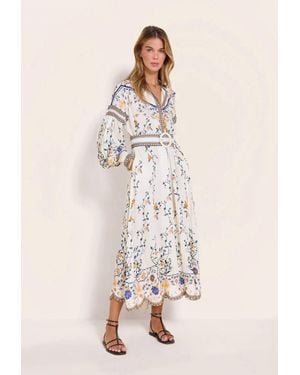 Scarlett Poppies Flora Danica Long Dress - Natural