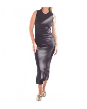 Bishop + Young Sleeveless Rib Midi Dress - Black