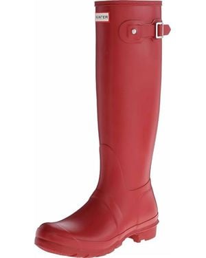 HUNTER Wellies Rain Boots - Red