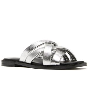 La Canadienne Fox Leather Sandal - Metallic