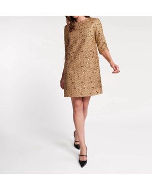 Frances Valentine Mod Sequin Dress - Natural