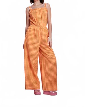 Neon Rose Elma Jumpsuit - Orange