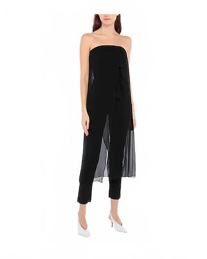 Jucca Chiffon Slim Jumpsuit - Black