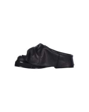 The Attico Mini Robin Sabot - Black