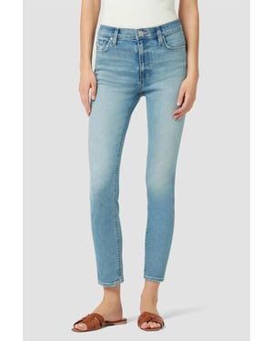 Hudson Jeans Barbara High Rise Super Skinny Ankle Jeans - Blue