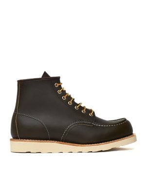 Red Wing Classic Moc Toe Goodyear Leather Boots - Black