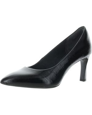 Rockport Ch9324 Solid Leather Pumps - Black