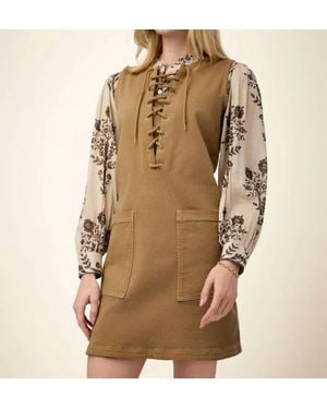 spartina 449 Quinn Lace Up Dress - Natural