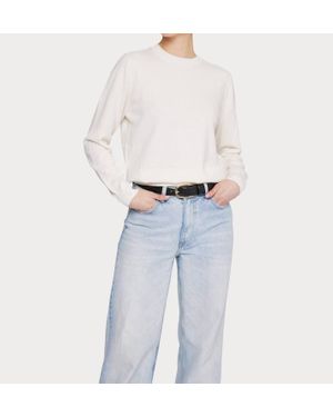 Amanda Maria Cashmere Blend Crew Sweater - Blue