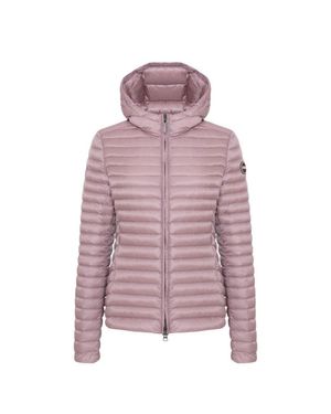 Colmar Hooded Down Jacket With Fitted Waist - Pink