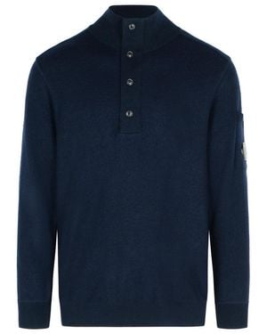 C.P. Company Grs' Wool Blend Sweater - Blue