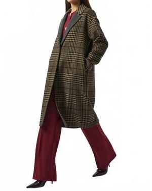 Joseph Ribkoff Wool Blend Double Faced Coat - Brown