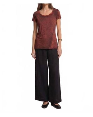 Avant Toi Knitted T-Shirt - Red