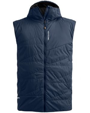 Ortovox Swisswool Piz Duan Quilted Padded Vest - Blue