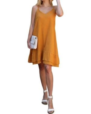 Ninexis Ruffle My Feathers Dress - Orange