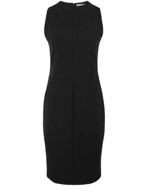 Vince Seamed Front Sheath Dress - Black