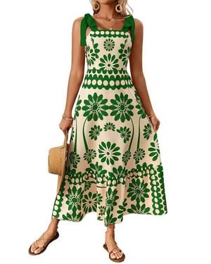 FREYLINA Midi Dress - Green