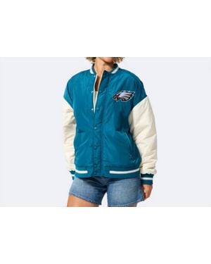 Terez Eagles Bomber Jacket - Blue