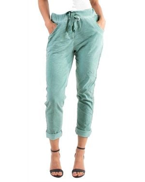 Gigi Moda Caterina Cotton Pants - Blue