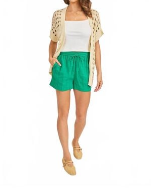 Sadie & Sage Radiate High Waist Shorts - Green