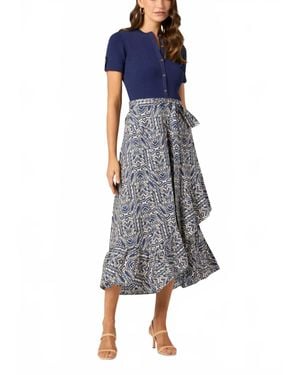 Shoshanna Rayna Knit Dress - Blue