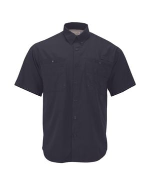In the Rough Short Sleeve Woven Shirt - Blue