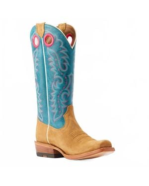 Ariat Futurity Boon Buckskin Western Boot - Blue