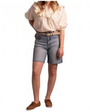 Cleobella Janet Puff Sleeves Blouse - Gray