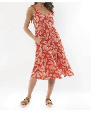 Amuse Society So Romantic Woven Dress - Red