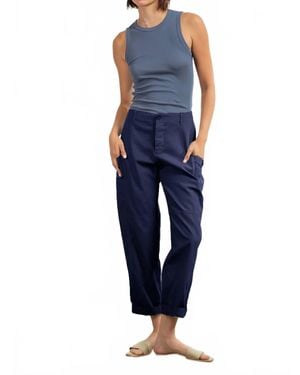 Pharaoh Torrance Washed Canvas Pant - Blue
