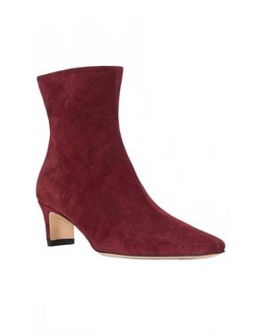 STAUD Wally Ankle Boots - Red