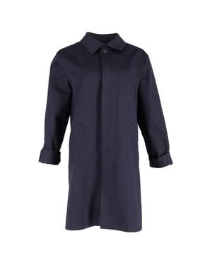 A.P.C. A. P.C. Gabardine Trench Coat - Blue