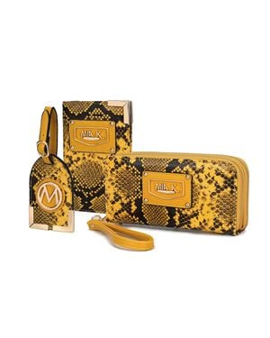 MKF Darla Snake Travel Gift For Set - Yellow