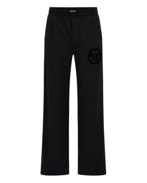 Philipp Plein Tracksuit Pants Hexagon - Black