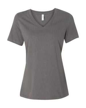 Bella Canvas Relaxed Jersey V-Neck Tee - Gray