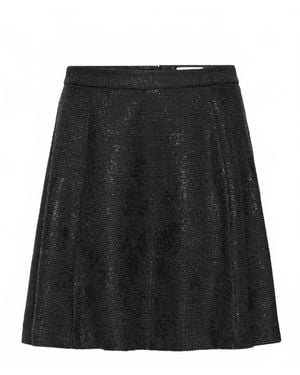 Ichi Kate Gleam Skirt - Black